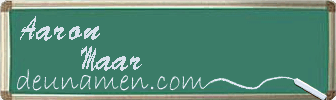 Aaron Maar Visitenkarte